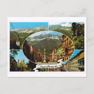 Cartão Postal Áustria, Tirol, Innsbruck multiview