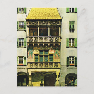 Cartão Postal Áustria, Tirol, telhado de Ouro Innsbruck