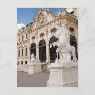 Cartão Postal Áustria, Viena, Belvedere Palaces, Alto