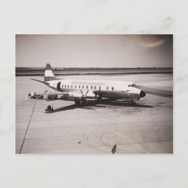 Cartão postal "Austrian Airlines" (Frente)