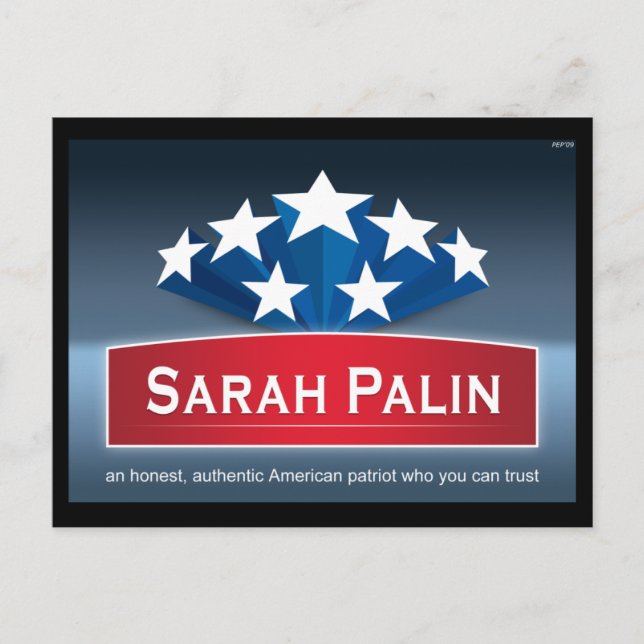 Cartão Postal Autêntico Americano (Frente)