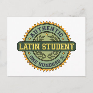 Cartão Postal Autêntico Estudante Latino
