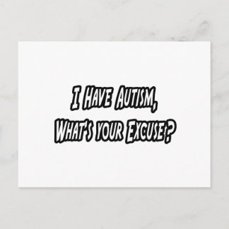 Cartão Postal Autismo... Com licença?