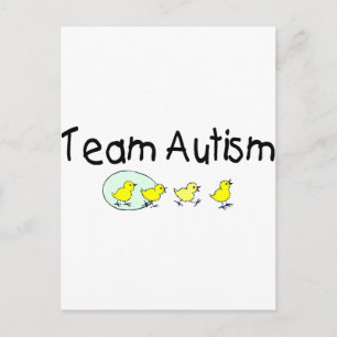 Cartão Postal Autismo de Equipe (Pintinhos)
