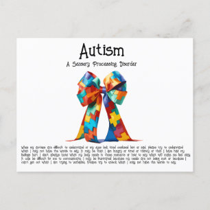 Cartão Postal Autismo: Transtorno de Processamento Sensorial