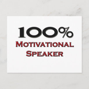 Cartão Postal auto-falante de Motivação de 100%
