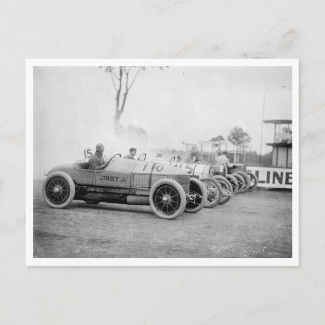 Cartão Postal Auto Races no Benning, Md. (Frente)