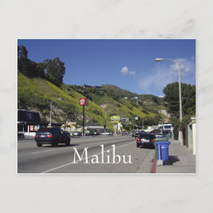 Cartão Postal Autoestrada da Costa do Pacífico Malibu Califórn
