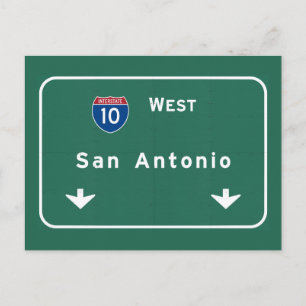 Cartão Postal Autoestrada Interestadual de San Antonio Texas tx: