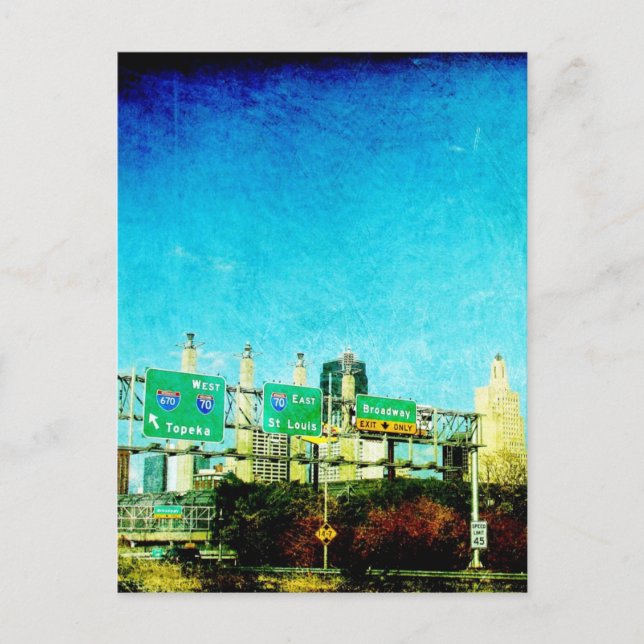 Cartão Postal Autoestrada Kansas City (Frente)