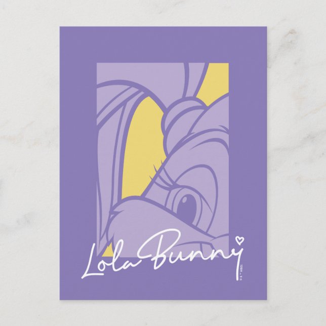 Cartão Postal Autografo de retrato Lola (Frente)