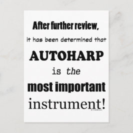 Cartão Postal Autoharp - Instrumento Mais Importante