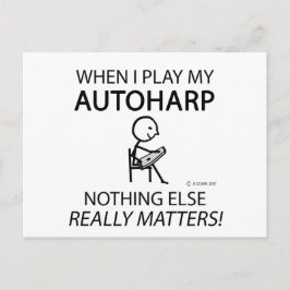Cartão Postal Autoharp Nada Mais Importa