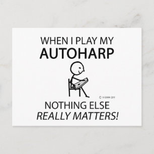 Cartão Postal Autoharp Nada Mais Importa
