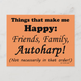 Cartão Postal Autoharpa Faça-Me Feliz