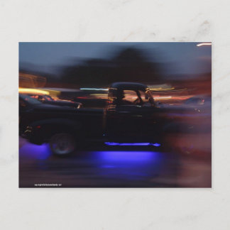 Cartão Postal automóveis clássicos de cruzeiro
