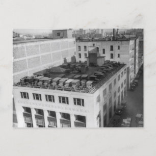 Cartão Postal Automóveis No Edifício Buick