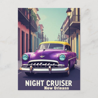 Cartão Postal Automóvel Clássico Nova Orleans