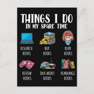 Cartão Postal Autor Amante de Livros Romancista Leitor de Romanc