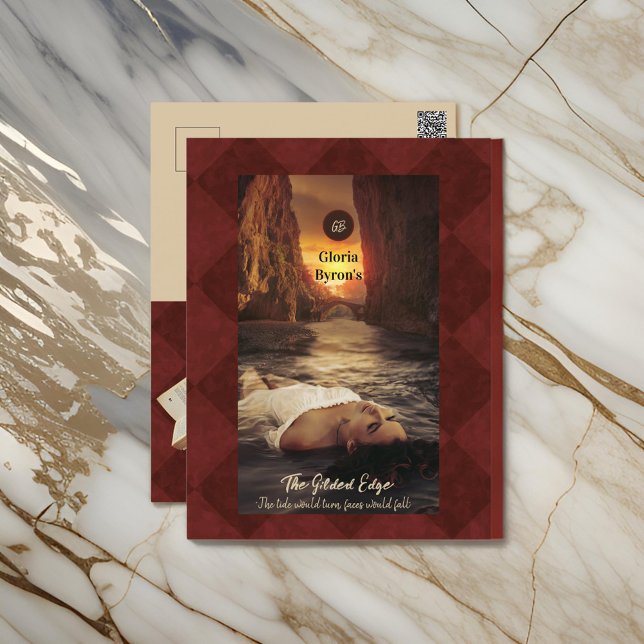 Cartão Postal Autor Writer Promotion Burgundy (Criador carregado)