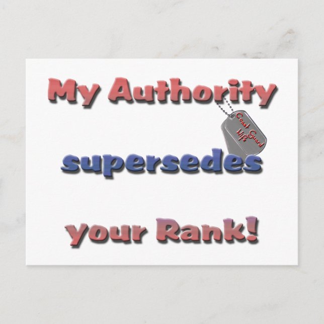 Cartão Postal autoridade (Frente)