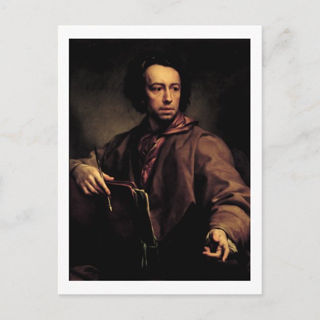 Cartão Postal Autorretrato, 1773 (óleo no painel) (Frente)