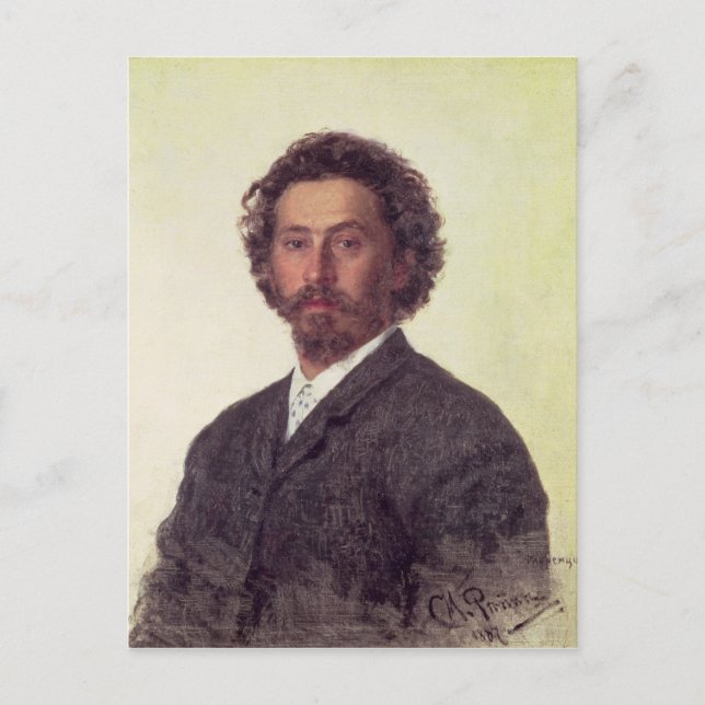 Cartão Postal Autorretrato, 1887 (Frente)