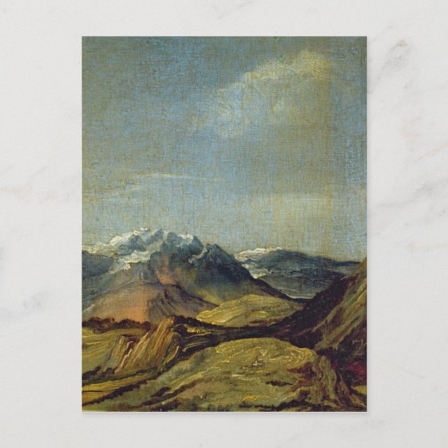 Cartão Postal Autorretrato com Luvas, 1498 (Frente)