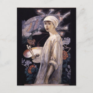 Cartão Postal Autorretrato com Paraíso por Stettheimer