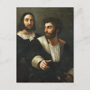 Cartão Postal Autorretrato com um amigo de Raphael