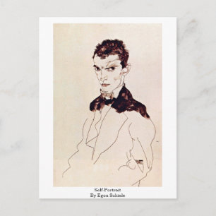 Cartão Postal Autorretrato De Egon Schiele