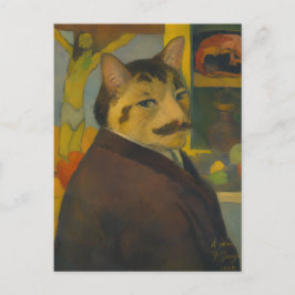 Cartão Postal Autorretrato de Paul Gauguin como um Gato