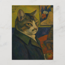 Cartão Postal Autorretrato de Paul Gauguin Vol. 2 como um Gato