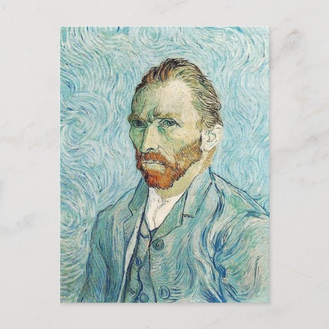 Cartão Postal Autorretrato de Vincent Van Gogh (Frente)
