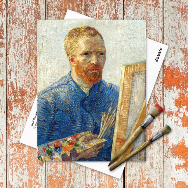 Cartão Postal Autorretrato Easel Vincent van Gogh (Criador carregado)