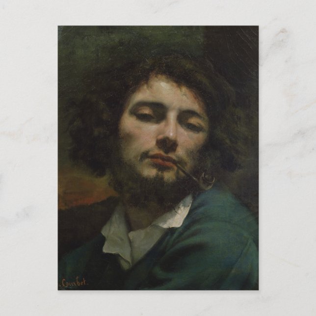 Cartão Postal Autorretrato ou O Homem com Pipe, c.1846 (Frente)