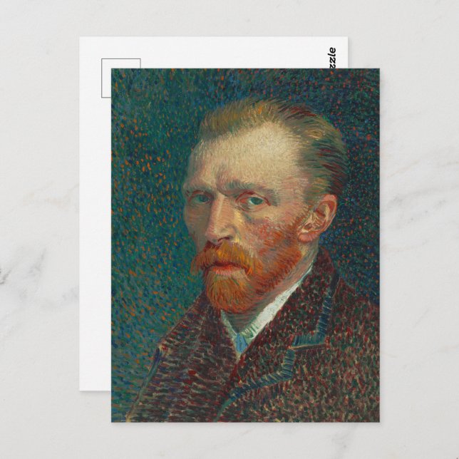 Cartão Postal autorretrato Van Gogh 1887 (Frente/Verso)