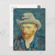 Cartão Postal Autorretrato | Vincent Van Gogh (Frente/Verso)