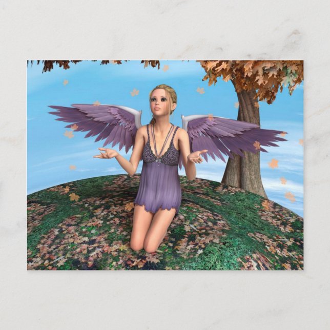 Cartão Postal Autumn Angel (Frente)