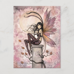Cartão Postal Autumn Breezes Fairy Fantasy Art de Molly Harrison