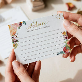 Cartão Postal Autumn Burgundy Palavras Douradas Florais do Cartã