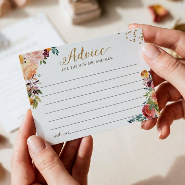 Cartão Postal Autumn Burgundy Palavras Douradas Florais do Cartã (Criador carregado)