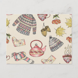 Cartão Postal Autumn Cozy