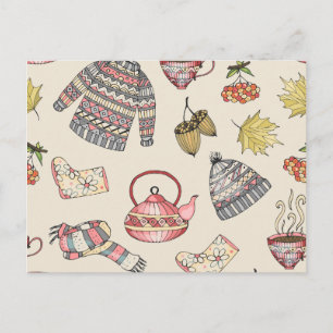 Cartão Postal Autumn Cozy