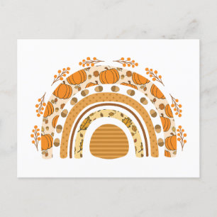 Cartão Postal Autumn/Fall Rainbow