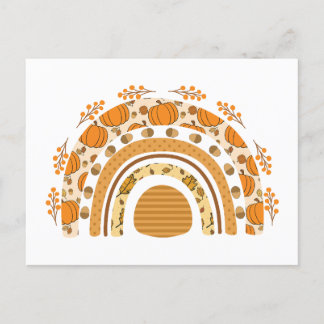 Cartão Postal Autumn/Fall Rainbow