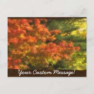 Cartão Postal Autumn Folhas 7