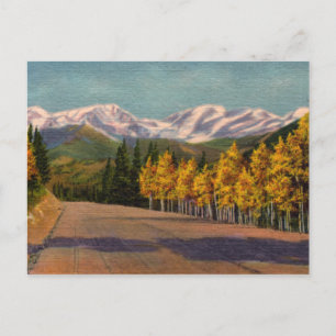 Cartão Postal Autumn In Rockies Vintage Postcard