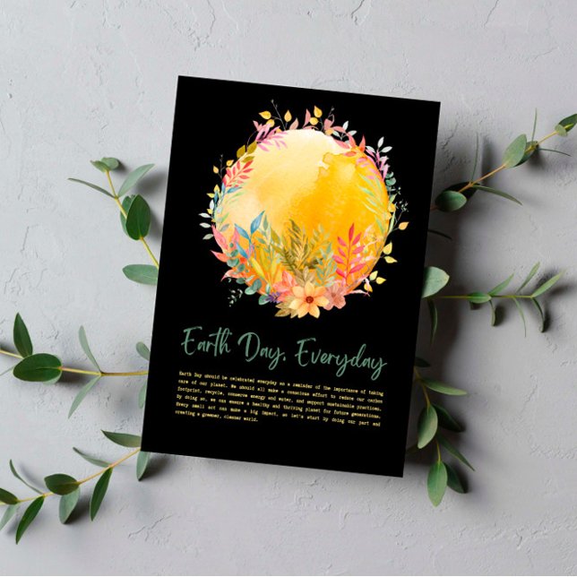 Cartão Postal Autumn Protect The Planet Earth Day Everyday (Criador carregado)