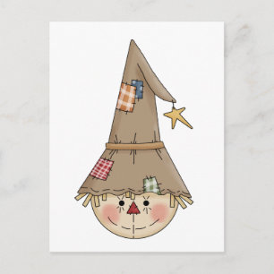 Cartão Postal Autumn Scarecrows - Espantalho 3